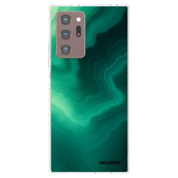Picasee διαφανής θήκη σιλικόνης Samsung Galaxy Note 20 Ultra - Malachite