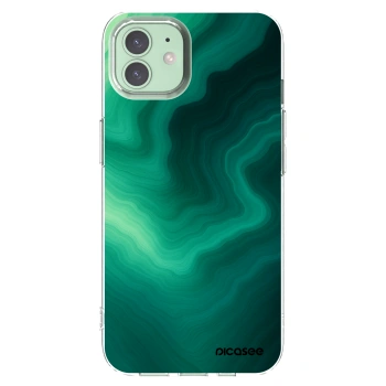 Picasee διαφανής θήκη σιλικόνης Apple iPhone 12 Pro - Malachite