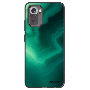 Picasee Μαύρη θήκη σιλικόνης για Xiaomi Redmi Note 10S - Malachite