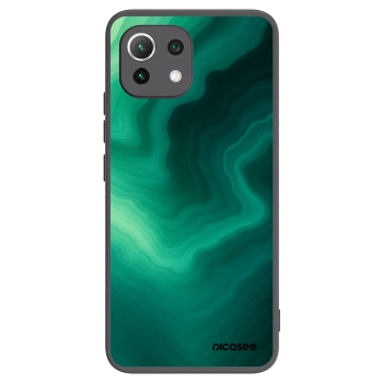 Picasee Μαύρη θήκη σιλικόνης για Xiaomi Mi 11 Lite - Malachite