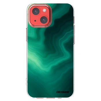 Picasee διαφανής θήκη σιλικόνης Apple iPhone 13 mini - Malachite