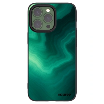 Picasee Μαύρη θήκη σιλικόνης για Apple iPhone 13 Pro - Malachite