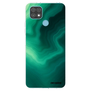 Picasee διαφανής θήκη σιλικόνης Realme C21 - Malachite