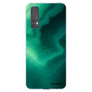 Picasee διαφανής θήκη σιλικόνης Realme 7 - Malachite