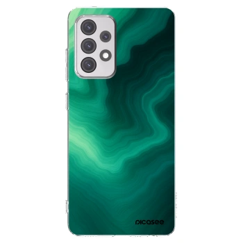 Picasee διαφανής θήκη σιλικόνης Samsung Galaxy A52s 5G A528B - Malachite