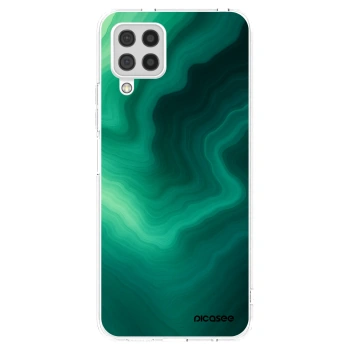 Picasee διαφανής θήκη σιλικόνης Samsung Galaxy A22 A225F 4G - Malachite