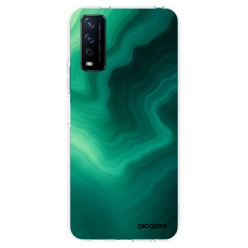 Picasee διαφανής θήκη σιλικόνης Vivo Y11s - Malachite
