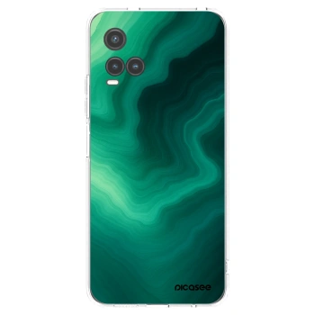 Picasee διαφανής θήκη σιλικόνης Vivo Y33s - Malachite