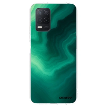 Picasee διαφανής θήκη σιλικόνης Realme 8 5G - Malachite