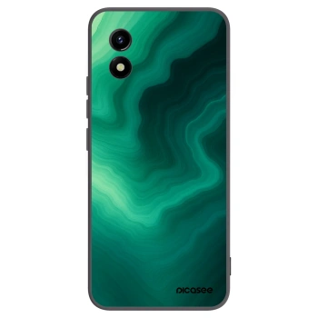 Picasee Μαύρη θήκη σιλικόνης για Vivo Y01 - Malachite