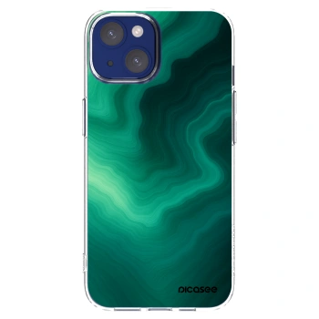 Picasee διαφανής θήκη σιλικόνης Apple iPhone 14 - Malachite