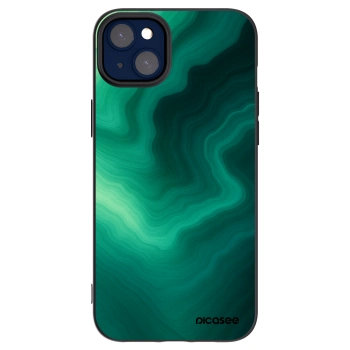 Picasee Μαύρη θήκη σιλικόνης για Apple iPhone 14 Plus - Malachite