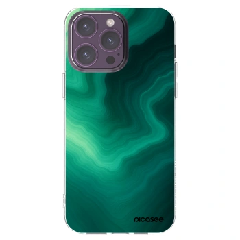Picasee διαφανής θήκη σιλικόνης Apple iPhone 14 Pro Max - Malachite