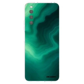 Picasee διαφανής θήκη σιλικόνης Sony Xperia 10 IV 5G - Malachite