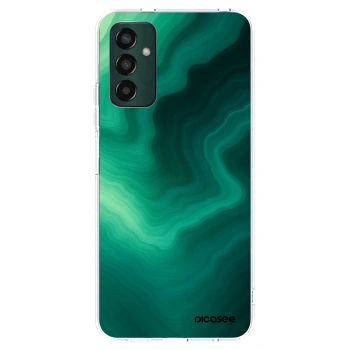 Picasee διαφανής θήκη σιλικόνης Samsung Galaxy M13 M135F - Malachite