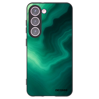 Picasee Μαύρη θήκη σιλικόνης για Samsung Galaxy S23 5G - Malachite