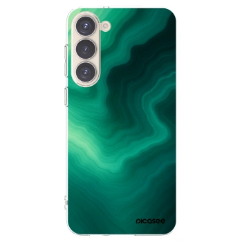 Picasee διαφανής θήκη σιλικόνης Samsung Galaxy S23+ 5G - Malachite