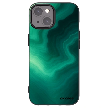 Picasee Μαύρη θήκη σιλικόνης για Apple iPhone 15 - Malachite