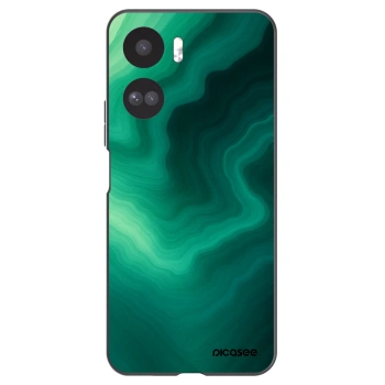 Picasee Μαύρη θήκη σιλικόνης για Honor 90 Lite 5G - Malachite