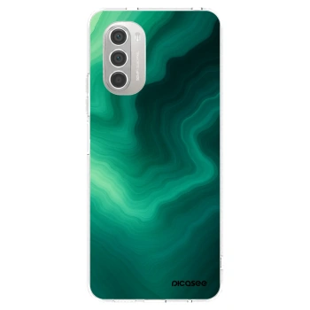 Picasee διαφανής θήκη σιλικόνης Motorola Moto G51 - Malachite