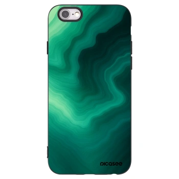 Picasee Μαύρη θήκη σιλικόνης για Apple iPhone 6/6S - Malachite
