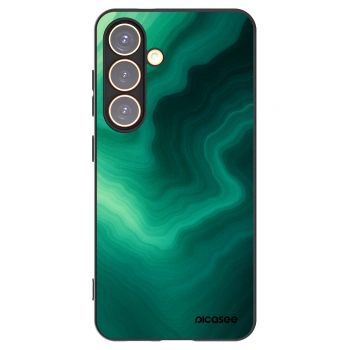 Picasee Μαύρη θήκη σιλικόνης για Samsung Galaxy S24 S921B 5G - Malachite