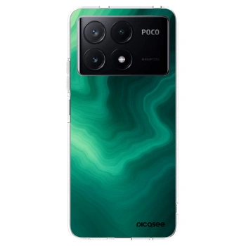 Picasee διαφανής θήκη σιλικόνης Xiaomi Poco X6 Pro - Malachite