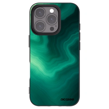 Picasee Μαύρη θήκη σιλικόνης για Apple iPhone 16 Pro - Malachite