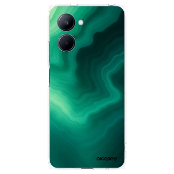 Picasee διαφανής θήκη σιλικόνης Realme C33 (2023) - Malachite