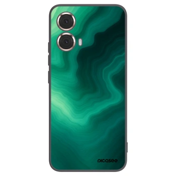 Picasee Μαύρη θήκη σιλικόνης για Motorola Moto G85 - Malachite