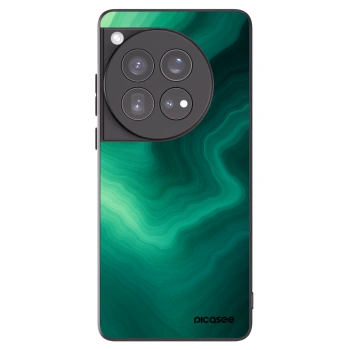 Picasee Μαύρη θήκη σιλικόνης για OnePlus 12 5G - Malachite