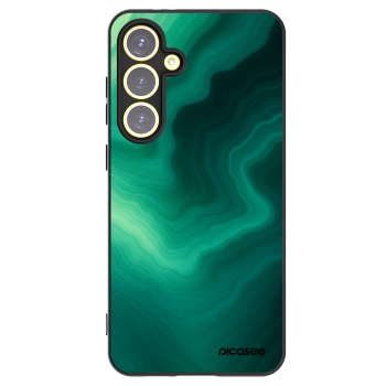 Picasee Μαύρη θήκη σιλικόνης για Samsung Galaxy S24 FE S721B - Malachite