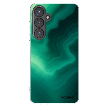 Picasee διαφανής θήκη σιλικόνης Samsung Galaxy S24 FE S721B - Malachite