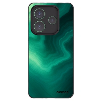 Picasee Μαύρη θήκη σιλικόνης για Xiaomi Redmi Note 14 5G - Malachite