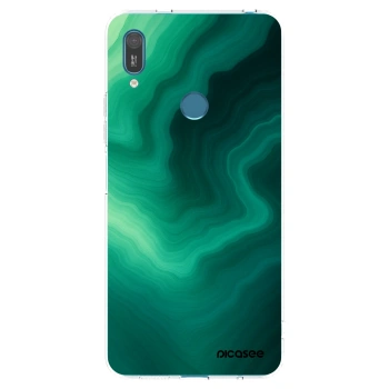 Picasee διαφανής θήκη σιλικόνης Huawei Y7 2019 - Malachite