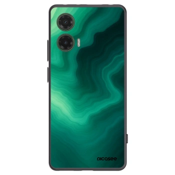 Picasee Μαύρη θήκη σιλικόνης για Motorola Moto G35 5G - Malachite