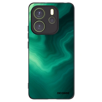 Picasee Μαύρη θήκη σιλικόνης για Xiaomi Redmi Note 14 4G - Malachite