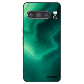 Picasee Μαύρη θήκη σιλικόνης για Google Pixel 8 Pro - Malachite