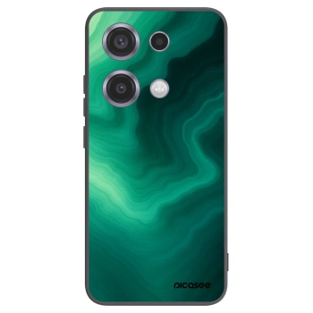 Picasee Μαύρη θήκη σιλικόνης για Xiaomi Redmi Note 14S - Malachite