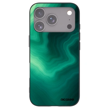 Picasee Μαύρη θήκη σιλικόνης για Apple iPhone 17 Pro - Malachite