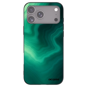 Picasee Μαύρη θήκη σιλικόνης για Apple iPhone 17 Pro Max - Malachite