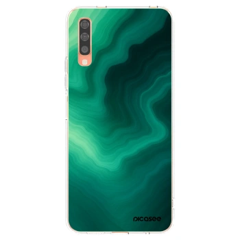 Picasee διαφανής θήκη σιλικόνης Samsung Galaxy A70 A705F - Malachite