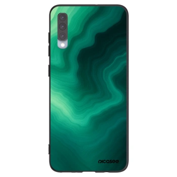 Picasee Μαύρη θήκη σιλικόνης για Samsung Galaxy A70 A705F - Malachite