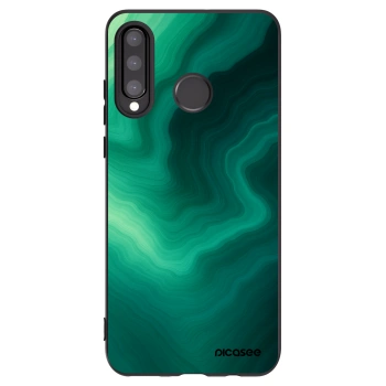 Picasee Μαύρη θήκη σιλικόνης για Huawei P30 Lite - Malachite