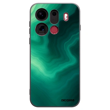 Picasee Μαύρη θήκη σιλικόνης για OPPO Find X9 Pro - Malachite