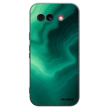 Picasee Μαύρη θήκη σιλικόνης για Google Pixel 10a - Malachite