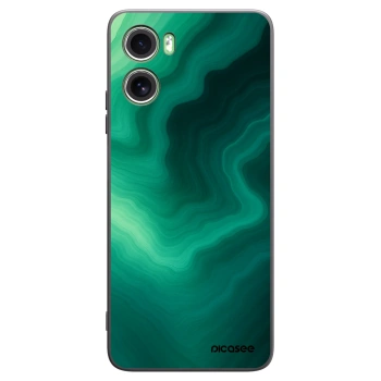 Picasee Μαύρη θήκη σιλικόνης για Motorola Moto G06 - Malachite
