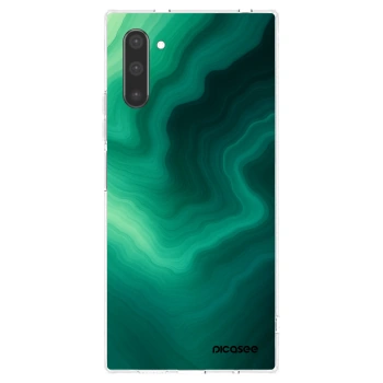 Picasee διαφανής θήκη σιλικόνης Samsung Galaxy Note 10 N970F - Malachite