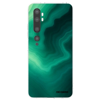 Picasee διαφανής θήκη σιλικόνης Xiaomi Mi Note 10 (Pro) - Malachite