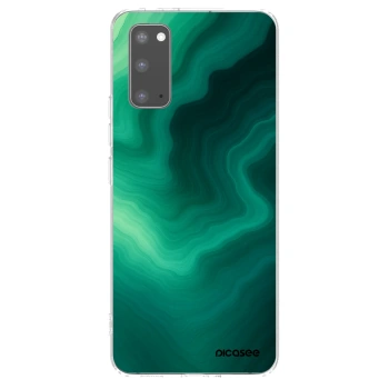 Picasee διαφανής θήκη σιλικόνης Samsung Galaxy S20 G980F - Malachite